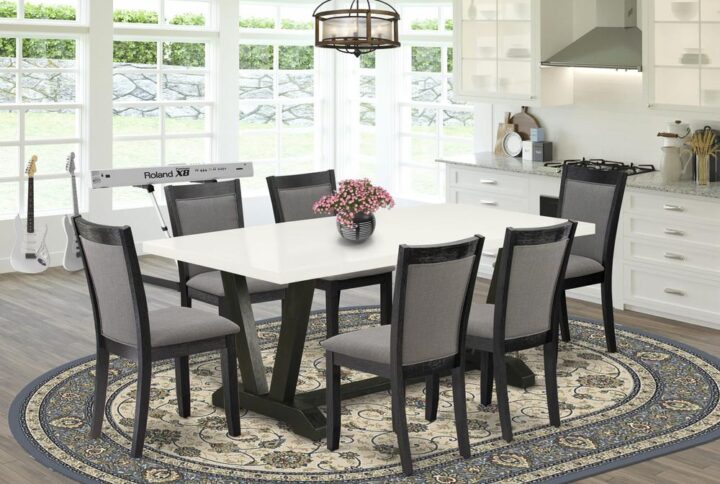EAST WEST FURNITURE - X727MZ748-7 - 7 PIECE DINING ROOM SET