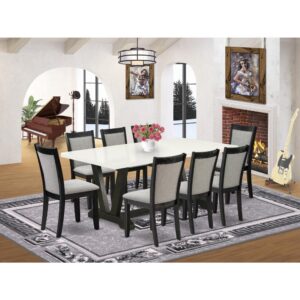 EAST WEST FURNITURE - X776MZ748-5 - 5-Pc MODERN DINING TABLE SET