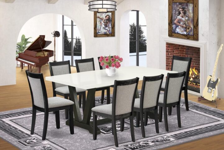 EAST WEST FURNITURE - X776MZ748-5 - 5-Pc MODERN DINING TABLE SET