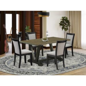 EAST WEST FURNITURE - X796MZ748-5 - 5-Pc DINING ROOM TABLE SET