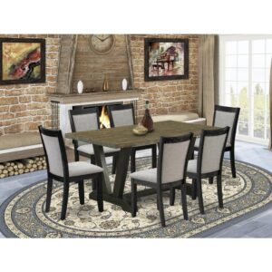 Package included: 3 Piece Dining Room Table Set Consist of a Dining Table and 2 Dining Chairs.