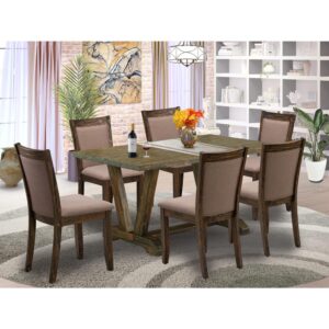 EAST WEST FURNITURE - HBSI5-AWA-04 - 5-PIECE TABLE AND CHAIRS DINING SET