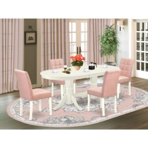 EAST WEST FURNITURE - VAAS5-LWH-42 - 5-PIECE DINING TABLE SET