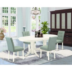 EAST WEST FURNITURE - VAAS5-LWH-43 - 5-PIECE KITCHEN TABLE SET