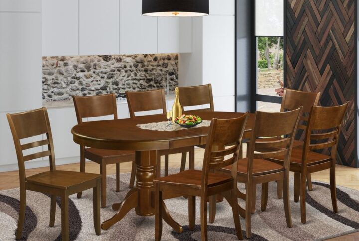 This particular rectangle-shaped kitchen table includes a long lasting