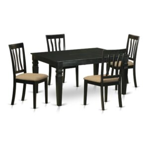 This dining room set of 5 pieces is for many different target audiences. The framework material is comprised of rubber wood