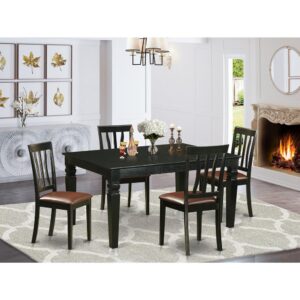 This dining room set of 5 pieces is for many different target audiences. The framework material is made of rubber wood