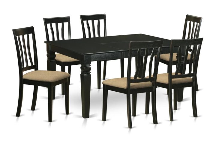 This dining room set of 7 pieces is for many different target audiences. The frame material is made from rubber wood