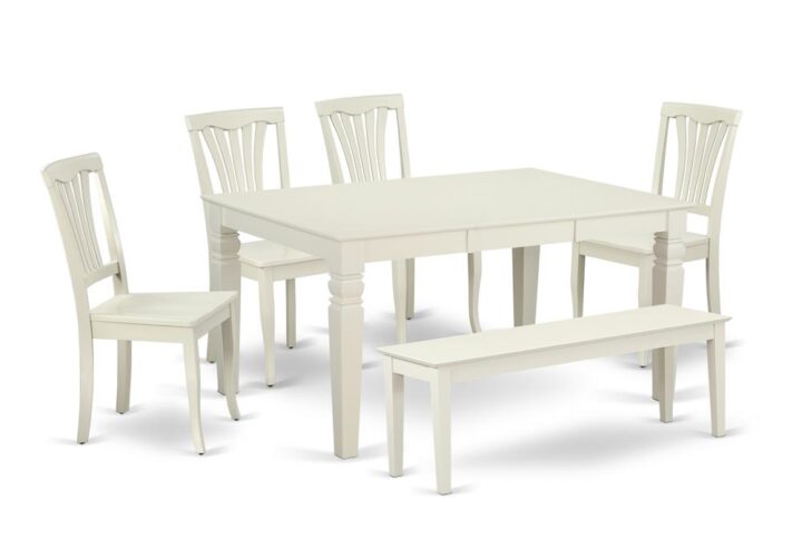 This amazing WEAV6C-LWH-W dining set facilitates an affectionate family feeling. A comfortable and luxurious Linen White color offers any dining-room a relaxing and friendly feel with the small kitchen table. With a soft rounded bevel at the edge of the table top