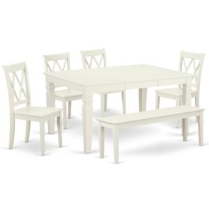 This amazing WECL6C-LWH-W dining set facilitates an affectionate family feeling. A comfortable and luxurious Linen White color offers any dining-room a relaxing and friendly feel with the small kitchen table. With a soft rounded bevel at the edge of the table top