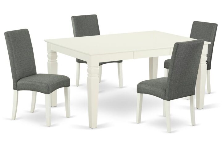 This amazing WEDR5-LWH-07 dining set facilitates an affectionate family feeling. A comfortable and luxurious Linen White color offers any dining-room a relaxing and friendly feel with this medium kitchen table. This well-designed and comfortable kitchen table may be used for hours at a time. No heat treated pressured wood like MDF