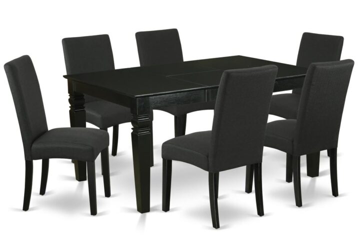 This amazing WEDR7-BLK-24 dining set facilitates an affectionate family feeling. A comfortable and elegant Black color offers any dining-room a relaxing and friendly feel with this medium kitchen table. This well-designed and comfortable kitchen table may be used for hours at a time. This amazing slick kitchen table makes a really good addition for all kitchen space and corresponds all sorts of dining-room concepts. No heat treated pressured wood like MDF