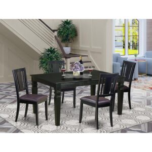 With a well-built and easy-to-maintain rectangular table and chairs