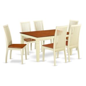 Anchor the dining room in effortless style with this essential 7 Piece Dining Set