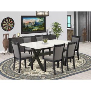 EAST WEST FURNITURE - V726MZ716-6 - 6 PIECE MID CENTURY TABLE SET