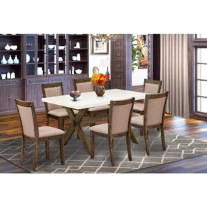 EAST WEST FURNITURE - X677MZ606-9 - 9 PIECE DINING ROOM TABLE SET