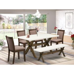 EAST WEST FURNITURE - X677MZ650-9 - 9 PIECE KITCHEN DINING TABLE SET