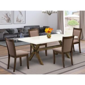 EAST WEST FURNITURE - X696MZ650-7 - 7 PIECE DINING ROOM TABLE SET