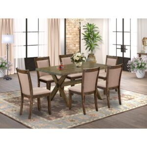 EAST WEST FURNITURE - X697MZ650-9 - 9 PIECE MODERN DINING TABLE SET