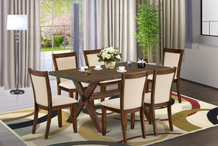 East West Furniture Modern Dining Table Set