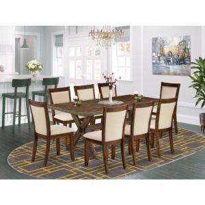 East West Furniture Mid Century Dining Table Set
