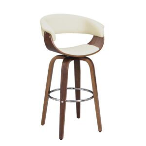 classic comfort of this transitional bar stool. Soft