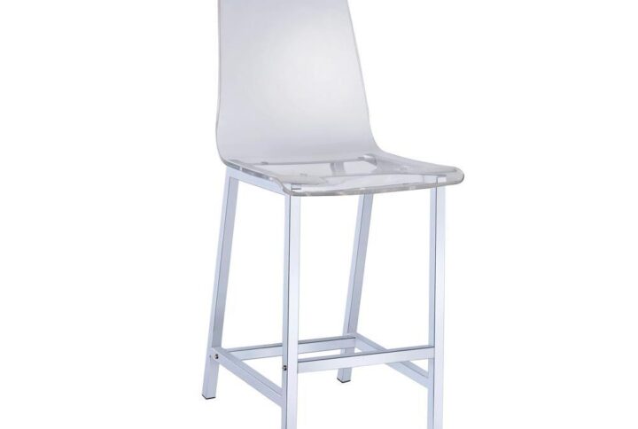 Liven up the aesthetic of a modern wet bar or recreation room. This magnificent bar stool has a striking appearance that's elegant and futuristic all at once. Its sleek