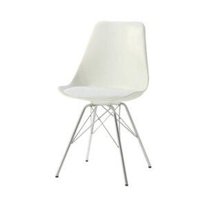 contemporary design. This exquisite dining chair will instantly update your decor with a cool
