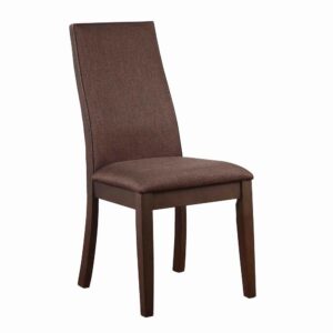Casual elegance in a transitional dining chair. Dramatic in its understated appeal