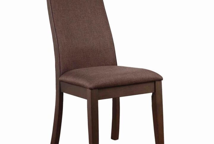 Casual elegance in a transitional dining chair. Dramatic in its understated appeal