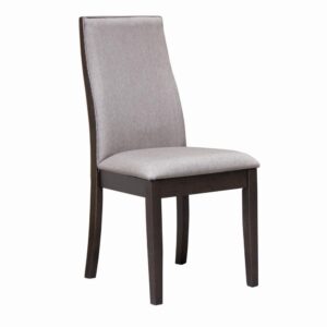 A sleek linear profile with slight contouring sets the stage for this elegant dining chair's fashionable style. Perfect for everyday dining