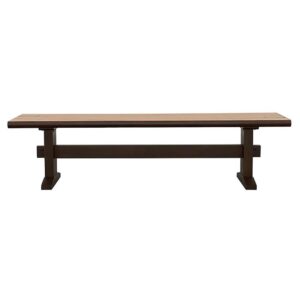 Save space and add style at the same time. This dining bench is perfect for a rustic or relaxed dining table. Sporting a backless