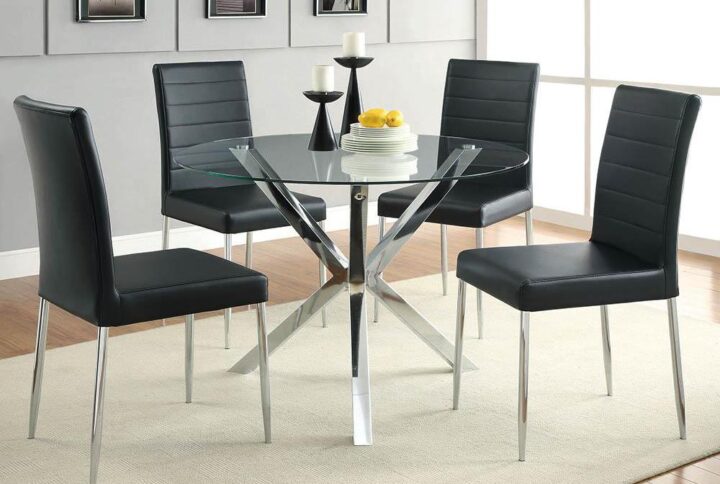 A Vance collection dining table that delivers the bold