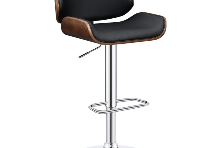 Upgrade your home bar seating options with fabulous fashion and functionality. This gas lift bar stool is conveniently adjustable