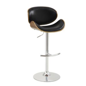 Enjoy glamour and durability with this barstool's distinguished form. For added style