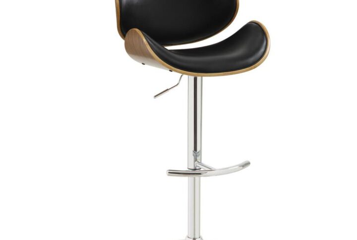 Enjoy glamour and durability with this barstool's distinguished form. For added style