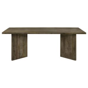 Introduce a modern and eco-friendly statement piece to your dining room with this exquisite mango wood dining table. Crafted from sustainable mango wood