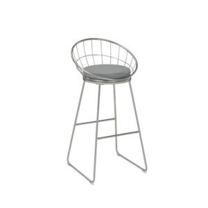 this set of two bar stools are the perfect addition to a Mid Century modern home. With a frame made of heavy gauge steel that is electroplated in finish