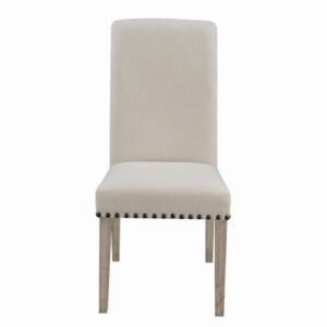 inspiring style. This dining chair offers a versatile look that blends well with glass