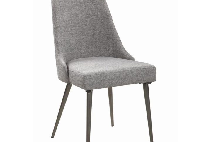 Inspire a modern motif with the clean lines and retro-like feel of this armless dining chair. Mid-century modern design gets a contemporary makeover with sleek monochrome hues. Thin