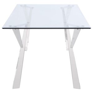 complete with an elegant beveled edge for a polished look and feel in your dining room. Flared