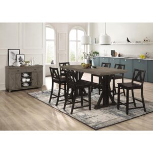 Perfect as a communal dining space in a casual kitchen or home