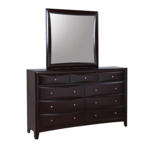 this transitional dresser offers safe