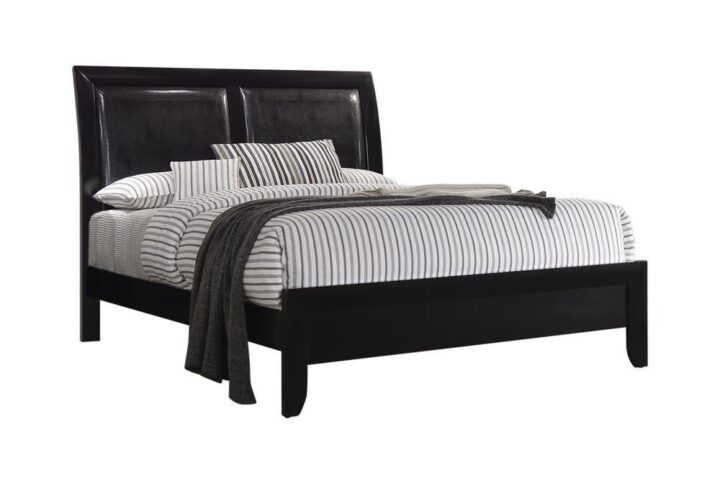 A highlight of the Briana collection is this dignified queen bed. Tall