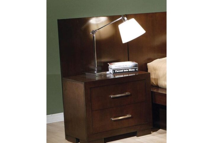 The Jessica collection includes this pair of nightstand back panels. They're built to add support to the nightstands of this same collection. These panels are designed to be practical and chic. Finished in rich