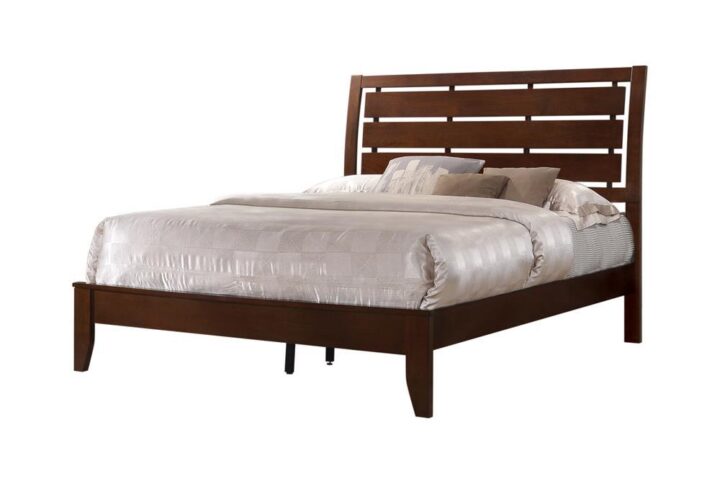 A popular feature of the Serenity collection comes this solid wood queen bed that is ideal for any master bedroom. Tall