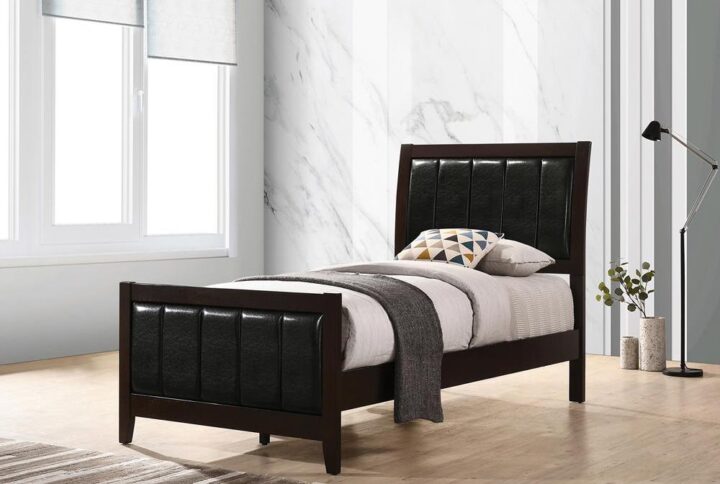 Outfit your bedroom with this transitional 5-piece bedroom set that includes everything you need to complete your sleep space: bed