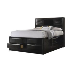 this eastern king storage bed updates any bedroom. Perfect for a primary suite of any size