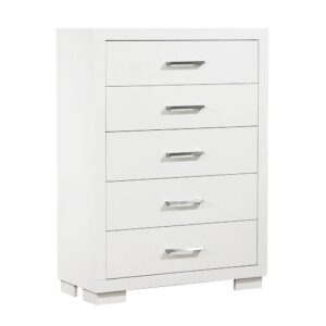 its attractive design lends a pleasing touch of contemporary appeal. Its six sizable drawers allow for spacious storage to help you stay organized. Its soft