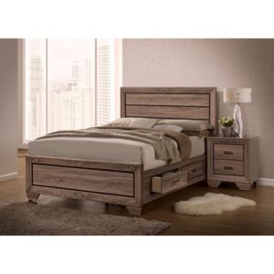 Keep your bedroom looking neat and stylish with this transitional five-piece set. It comes complete with a bed